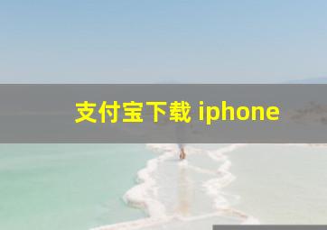 支付宝下载 iphone